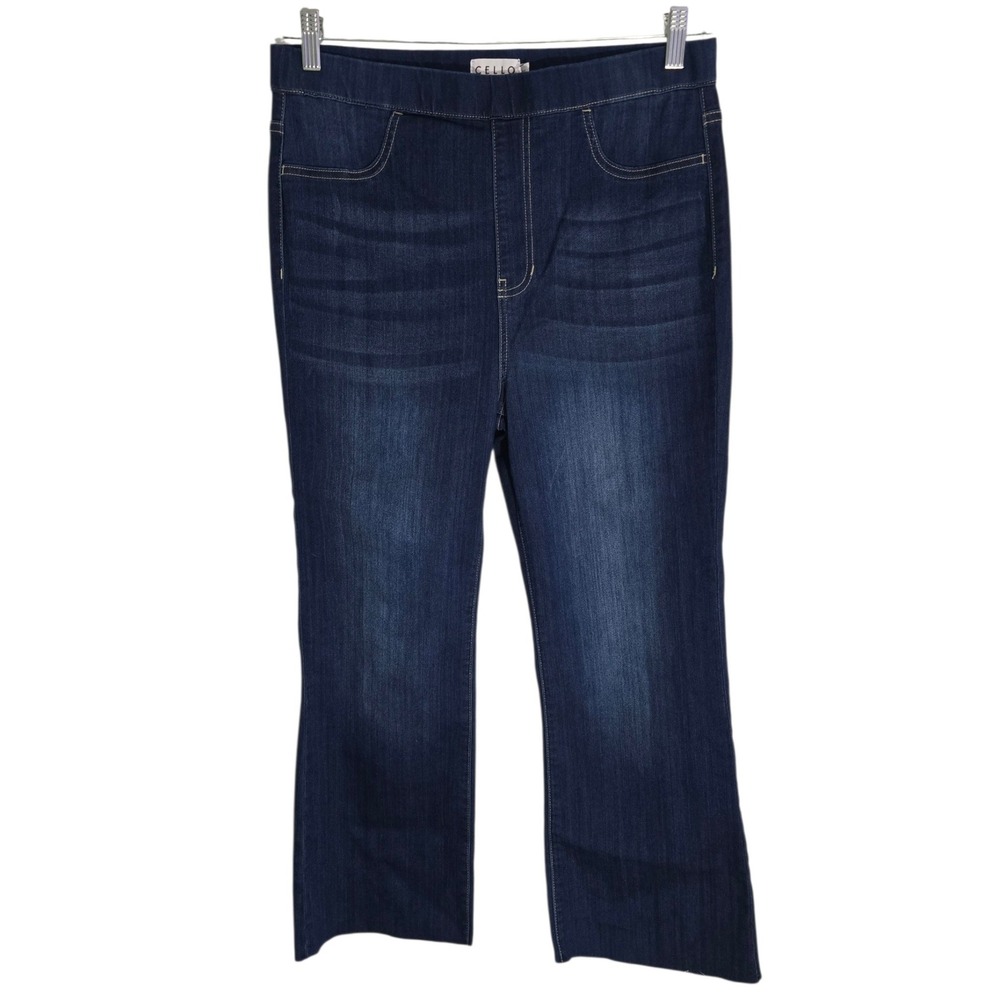 CELLO Dark Wash Flare Leg Pull On Denim Jeans Women's‎ XL AB39360DK